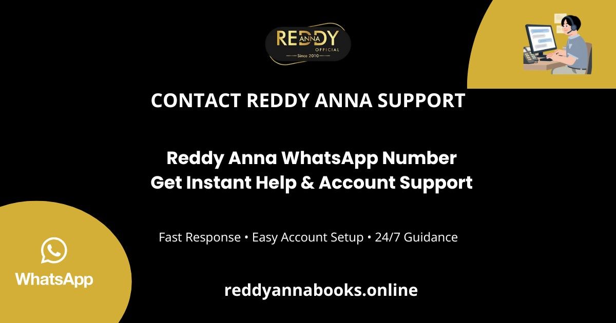 reddy anna whatsapp number contact support