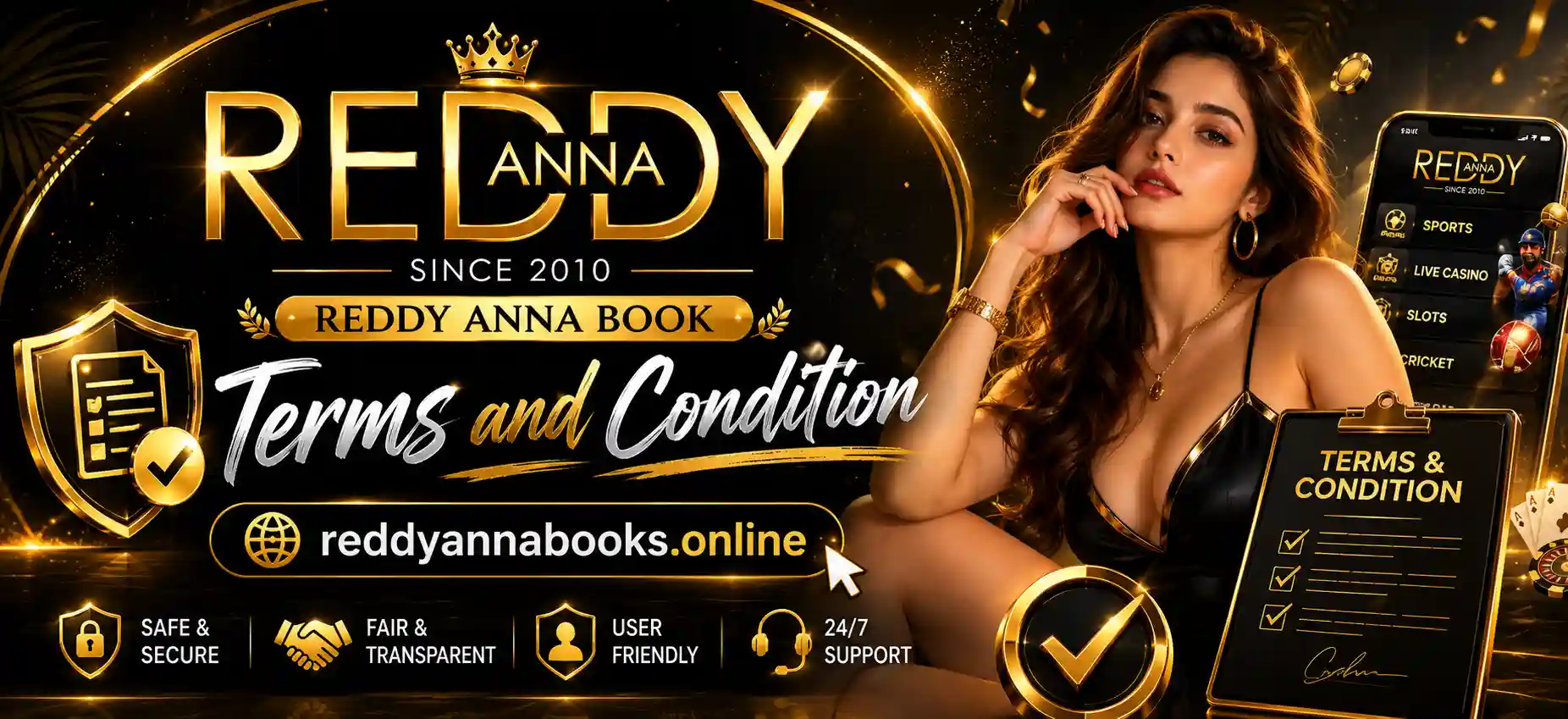 Reddy Anna Book Terms and Conditions Banner By reddyannabooks.online